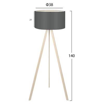 Llambë dyshemeje tripod (HM7578.07)