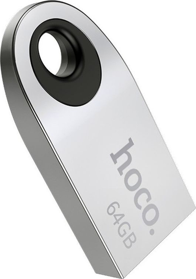 USB Hoco Insightful UD9, 64GB, USB 2.0, ngjyrë argjendi
