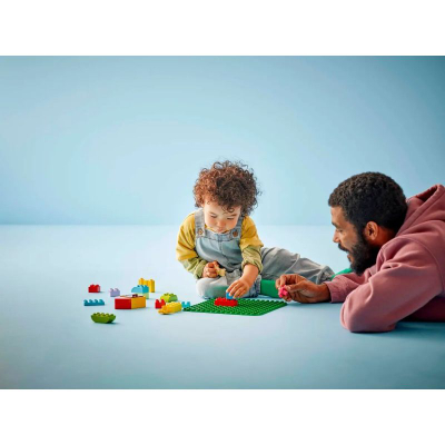 Bazë ndërtimi LEGO DUPLO 10460, pllakë për kube, 1,5+ vjeç, jeshile