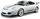 Model makine BBurago Porsche 911 GT3 RS 4.0, shkalla 1:18, i bardhë