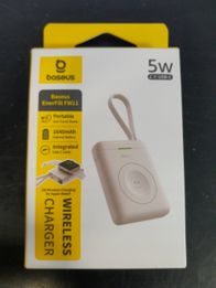 Karikues wireless magnetik Baseus EnerFill FW11, 5W, USB-C, i bardhë