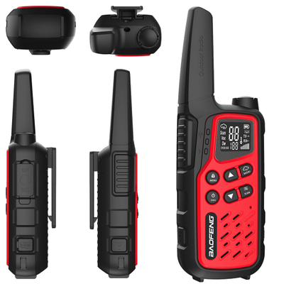 Radiolidhje Baofeng BF-25E, set 2 copë, rreze e gjatë, e kuqe