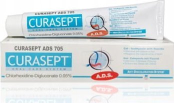 Pastë dhëmbësh Curasept ADS 705, klorheksidinë 0.05%, 75 ml, e bardhë