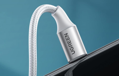 Kabllo UGREEN UGR1458 USB A me Lightning, 1.5 m, 2.4A, ngjyrë argjendi