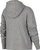 Bluzë me kapuç Nike Sportswear Jr DA1124 091, për goca, me zinxhir, gri