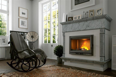 Kapsulë oxhaku Sourcing Fireplace Remus, 16 kW, e zezë