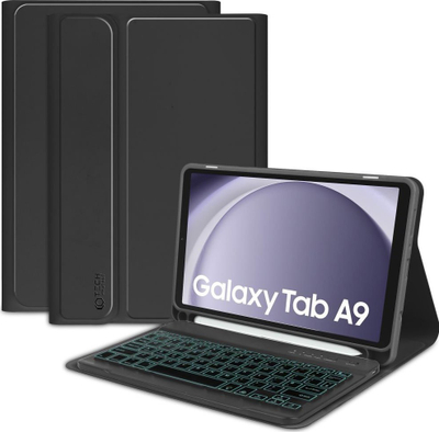 Këllëf me tastierë Tech-Protect SC Pen Keyboard për Samsung Galaxy Tab A9 8.7", Bluetooth, i zi