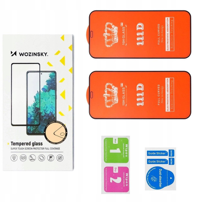 Xham mbrojtës Wozinsky Full Glue për Samsung Galaxy A06 5G A05, 2 copa, 9H, i zi
