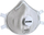 Maskë mbrojtëse respiratore Uvex Silv Air Classic 2310, FFP3, set 3 copë, e bardhë