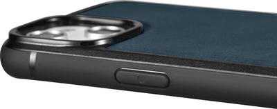 Këllëf lëkure iCarer Leather Oil Wax për iPhone 14 Pro, kompatibil me MagSafe, blu