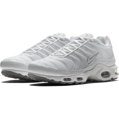 Atlete Nike Air Max Plus, me jastëkë Air, të bardha