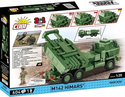 Set ndërtimi COBI Armed Forces M142 HIMARS, shkalla 1:35, 20.5 cm, shumëngjyrësh