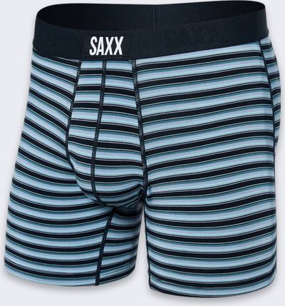 Bokse burrash Saxx Vibe Boxer Briefs, përmasa M, me vija, shumëngjyrësh