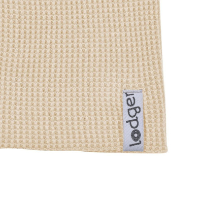 Капа за деца Lodger Beanie Ciumbelle, 6-12 месеци, памук, беж боја
