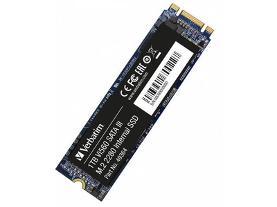 Внатрешен SSD Verbatim Vi560 S3 M.2, 1TB, SATA III, црн