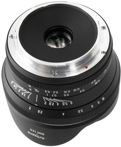 Objektiv 7Artisans 6mm F2.0, fisheye, për Canon, i zi
