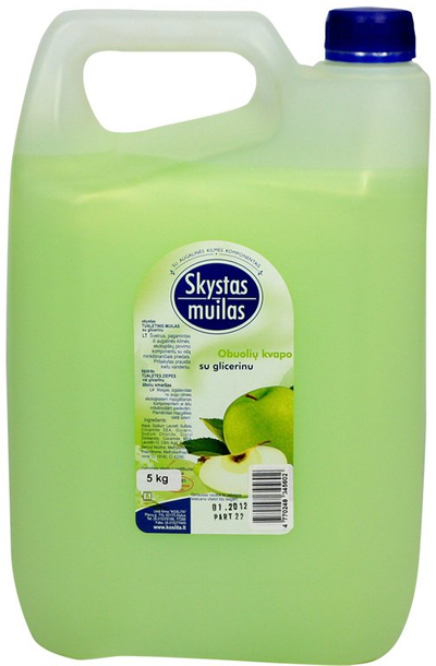 Sapun i lëngshëm Skystas Muilas, aromë molle, me glicerinë, 5L