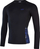 Bluzë rashguard për burra Speedo ECO Endurance+ Splice, me mëngë të gjata, UPF40+, e zezë me blu
