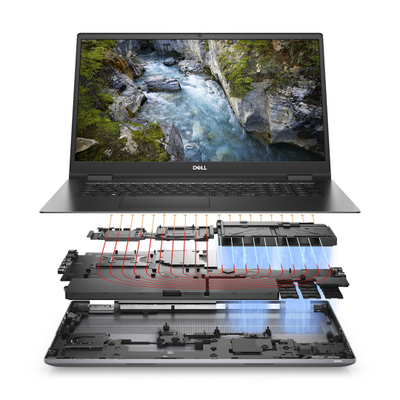 Laptop Dell Precision 7770, 17.3", Intel i9-12950HX, 64 GB RAM, 2 TB SSD, NVIDIA RTX A4500, i hirtë