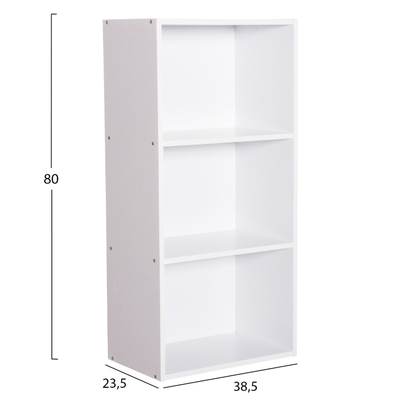 Raft muri Cubicon 38,5x23,5x80Hcm (HM9941.01), bardhë