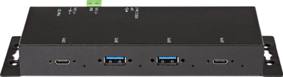 Hub USB-C StarTech HB31C2A2CME, 4 porta 10Gbps, metalik industrial, i zi