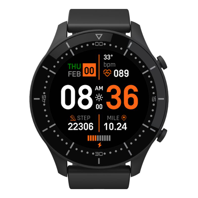 Ora inteligjente Media-Tech Genua MT870, ekran 1.3", Bluetooth Calling, e zezë