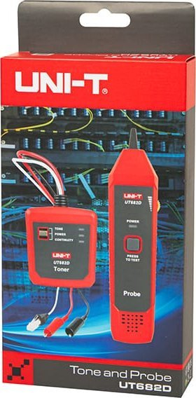 Detektor kabllosh UNI-T UT682D, 50-229 m, portativ, i kuq