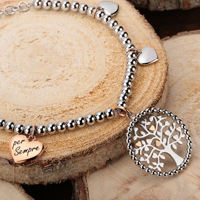 Byzylyk për femra Morellato Tree of Life Talismans SAQE13, i argjendtë