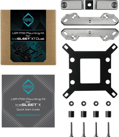 Komplet montimi cooler CPU Iceberg Thermal MOUNT1700X-B0A, për Intel LGA 1700, për IceSLEET X7 Dual, metalik