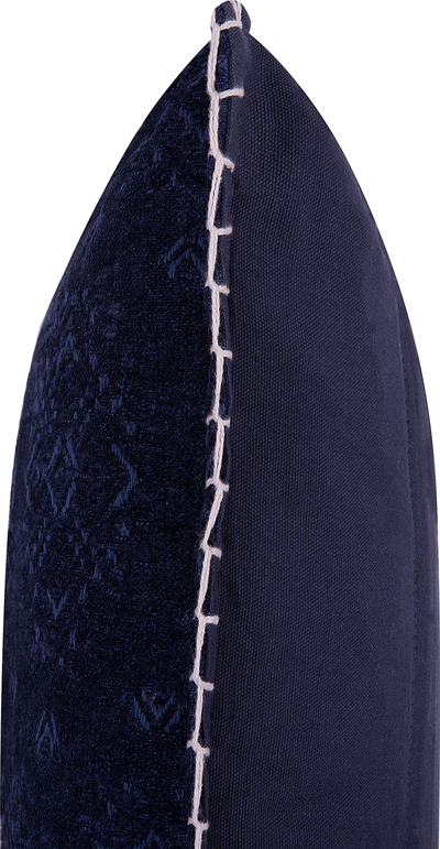Jastëk për zbukurim MELUR Ikat, 45 x 45 cm, blu e errët