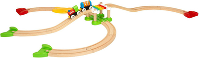 Set me tren për kalamaj Brio My First Railway Beginner Pack 33727, dru, me ngjyra