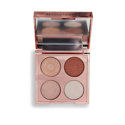 Paletë për sy Revolution PRO Eternal Rose Velvet Haze, 4 x 0.8 g