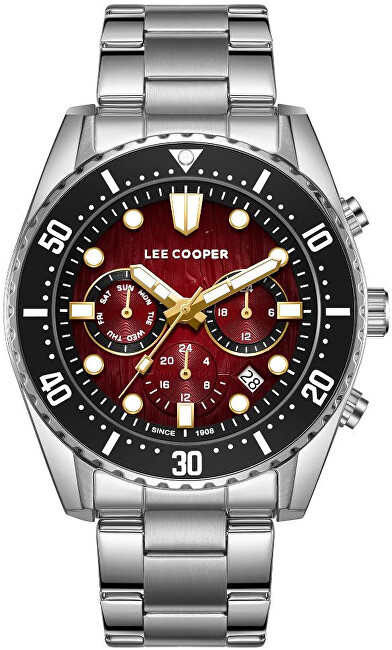 Orë analoge për meshkuj Lee Cooper, e argjendtë