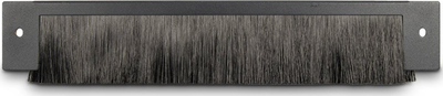 Panel furçë për rack 19" Inter‑Tech 88887356, për kabllo, i zi
