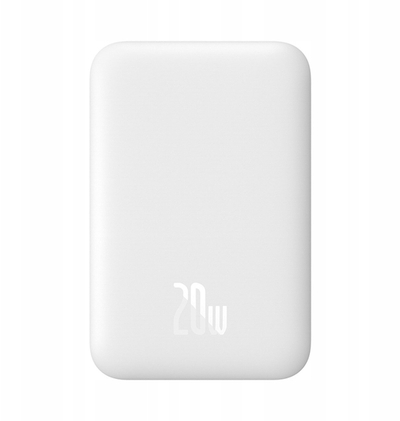 Power bank Baseus Airpow, 6000mAh, 20W magnetik, i bardhë