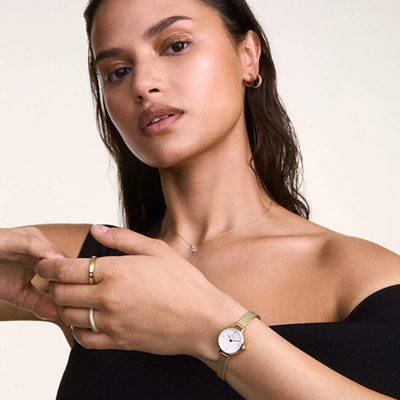 Qafore për femra Daniel Wellington Capricorn sDW0373, e artë
