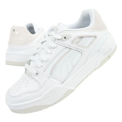 Atlete Puma Slipstream M 38854902, lëkurë natyrale, shollë e lartë, të bardha