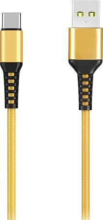 Kabllo USB Denmen 29358, USB A me USB C, 1 m, gold