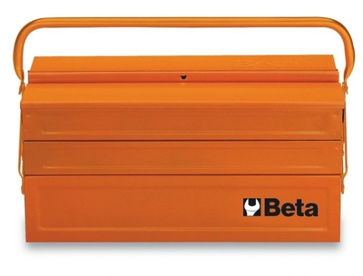 Kuti veglash Beta Tools C20L, 5 ndarje, metal, portokalli