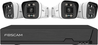 Set kamerash sigurie Foscam FNA108E B4 2T, 8 kanale, 4K, i zi