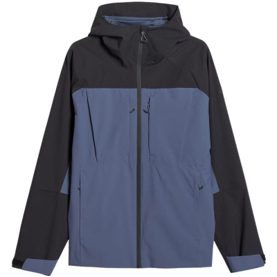 Машка јакна за трекинг 4F TTJAM1010, со капуљача, темно сина (navy blue)
