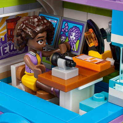 Lodra LEGO Friends Furgoni i Reporteres 41749, set për ndërtim, mbi 6 vjeç, shumëngjyrësh