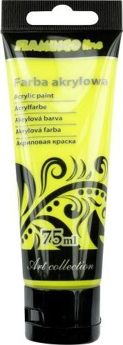 Акрилна боја Flamingo Art Collection, 75 ml, флуоресцентно жолта