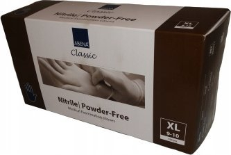 Doreza mjekësore ABENA Classic Nitrile, pa pluhur, 150 copë, madhësia XL 9-10, blu
