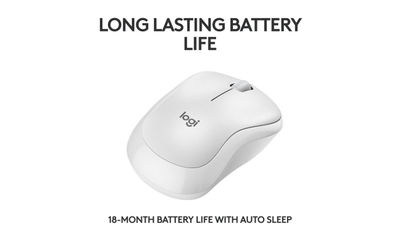 Maus Bluetooth Logitech M240 Silent, optik, pa zhurmë, e bardhë