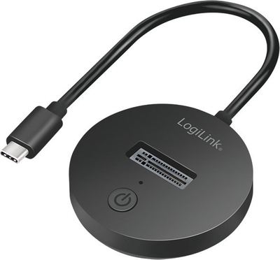 Dok stacion LogiLink UA0254, USB 3.2 Gen2, për SSD M.2 SATA NVMe, i zi