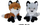 Lodra plushe dhelpër L0436, 20 cm, set MIX, shumëngjyrëshe