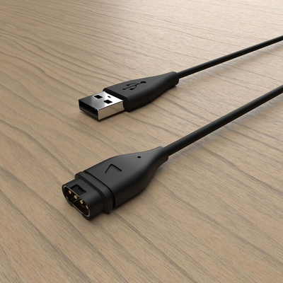 Kabllo karikimi FIXED USB për Garmin Vivoactive 4S dhe orë të tjera Garmin, e zezë