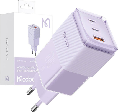 Karikues Mcdodo GaN 5 Pro CH-1502, 67W, 2x USB-C 1x USB-A, vjollcë