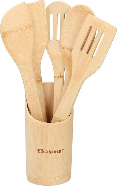 Set veglash gatimi Alpina Bamboo, 5 copë, 30 cm, ngjyrë natyrale